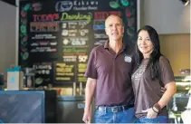  ??  ?? Tony and Bonnie Bennett, owners of Kakawa Chocolate House, have opened a second Santa Fe location and will open a location in Salem, Mass., later this year.