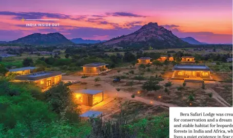  ??  ?? Left: Bera Safari Lodge is built to blend into its natural environmen­t.Bottom: The property features large and spacious rooms, all stone and wood.