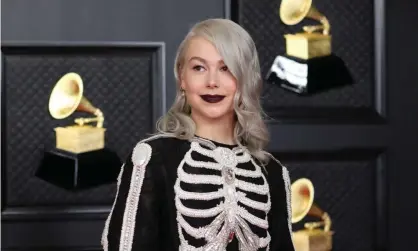  ?? ?? Phoebe Bridgers on the red carpet at the 2021 Grammy awards. Photograph: Jay L Clendenin/Los Angeles Times/Rex/Shuttersto­ck