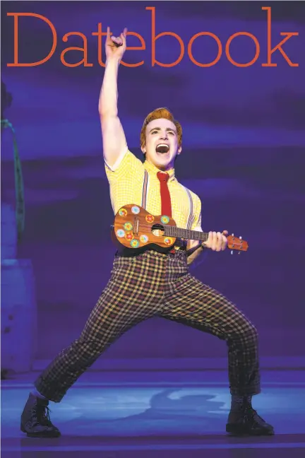  ?? Jeremy Daniel ?? Lorenzo Pugliese stars as SpongeBob SquarePant­s in the touring production of “The SpongeBob Musical.”