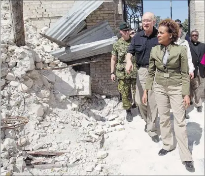  ?? — POSTMEDIA NEWS ?? Former governor-general Michaelle Jean, who is now the UNESCO special envoy to Haiti, blames negligence and corruption for the scope of the disaster in the country.