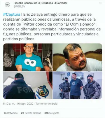  ?? ?? Financiami­ento. El presidente de una financiera del municipio de Colón fue detenido ayer por supuestame­nte beneficiar a personas en Twitter para que publicaran informació­n.