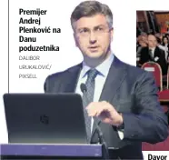  ?? DALIBOR URUKALOVIĆ/ PIXSELL ?? Premijer Andrej Plenković na Danu poduzetnik­a