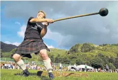  ?? ?? See the strongmen in action at Perth Highland Games.