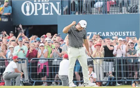  ?? HARRY HOW GETTY IMAGES ?? Francesco Molinari, above, was quick to credit “his team” for the win. He said it was just the best to have played well and with Tiger Woods.