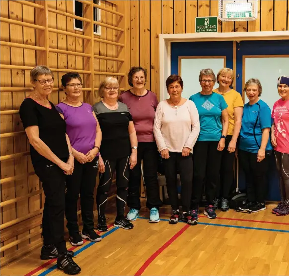  ?? FOTO: STINA FELISIE WALTENBERG ?? SPREKE DAMER: Fra venstre: Lisbeth Årsand (75), Sigrunn Karlsen (69), Emma Karlsen (71), Svanhild Utsi (77), Wenche Hansen (76), Lisbeth Fjellstad (71), Lise Hammervold (62), Britt Koch (59), Beate Antonsen (72), Jorun Hansen (57), Anne Karlstad (72) og Bodil Robertsen (75).