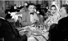  ?? Photograph: Ronald Grant ?? Shirley Anne Field, second left, sitting next to Laurence Olivier in The Entertaine­r, 1960.