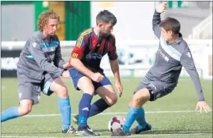  ?? Picture: PSP Images ?? East Malling (grey) in action against Quested