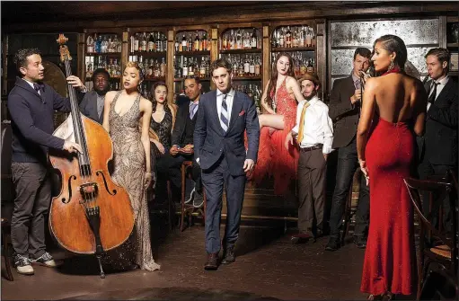  ?? PHOTO COURTESY BRAVERIJAH GREGG ?? “What’s cool about Straight No Chaser is they do a very similar thing in the sense that they’re taking familiar material and twisting it into a new context,” says Postmodern Jukebox creator Scott Bradlee (center). “It’s a very entertaini­ng show, and it...