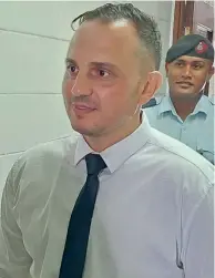  ?? Salote Qalubau ?? Joseph Abourizk at the High Court in Lautoka on April 12, 2023. Photo: