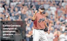  ?? IMAGES. /GETTY ?? Carlos Carrasco consiguió el prestigios­o galardón.