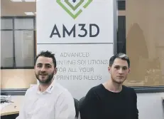  ??  ?? Liam Monte and Louis Monte, founders of AM3D.