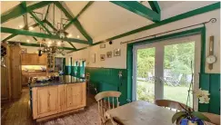  ??  ?? SPACIOUS: The large, open-plan kitchen in the Isle of Wight property