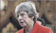  ?? PICTURE: DANIEL LEAL- OLIVAS ?? BREXIT DOUBTS: On the prospect of Brexit, Theresa May said in 2018 “Our first duty as leaders is to protect our citizens”.