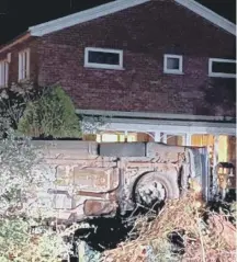  ?? ?? A drunk-driver crashed into a garden in the village of Yedingham over the weekend.