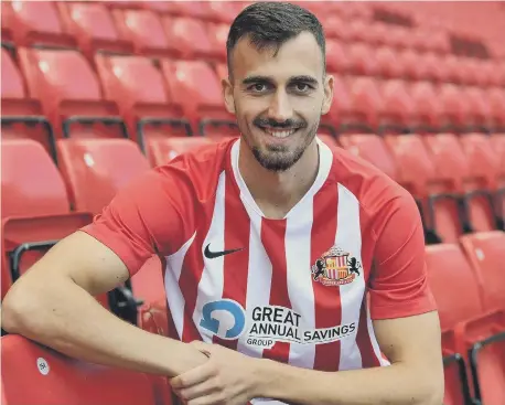  ??  ?? Sunderland’s fifth summer signing Arbenit Xhemajli.