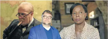  ??  ?? Gary Oldman in ’Darkest Hour’. Right, Guillermo del Toro. Mary J. Blige in ’Mudbound’.