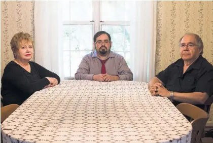  ?? Picture / Washington Post ?? William Moreno, 32, with his parents, Sharon and Richard, at their home in Sterling, Virginia.