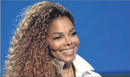  ?? CHRIS PIZZELLO / AP ?? La cantante Janet Jackson, en una ceremonia de premios musicales en Los Ángeles el pasado junio