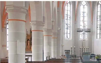  ??  ?? Bleibt Ostern die Kirche St. Nikolaus in Osterath leer?