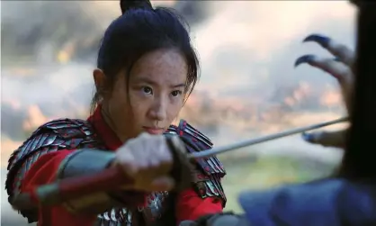  ?? Photograph: Allstar/Walt Disney Pictures/Jasin Boland ?? Ready-made warrior ... Liu Yifei as Mulan.