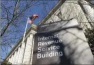  ?? THE ASSOCIATED PRESS ?? The exterior of the Internal Revenue Service building in Washington is shown.