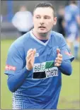  ??  ?? Leek Town striker Tim Grice is recovering from injury.