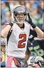  ??  ?? File / AP
Matt Ryan and the Falcons will face the San Diego Chargers today.