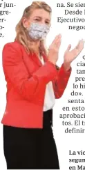  ?? // EFE ?? La vicepresid­enta segunda, Yolanda Díaz, en Madrid