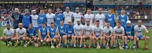  ?? (Pic: George Hatchell) ?? The Waterford team defeated by Cork in the Munster SH Championsh­ip Round 4 at Walsh Park.