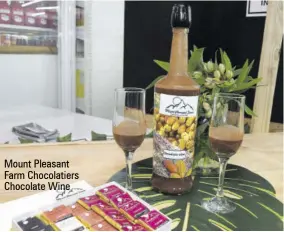  ?? ?? Mount Pleasant Farm Chocolatie­rs Chocolate Wine