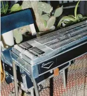  ?? ?? Schneider describes the pedal steel as technicall­y complex.