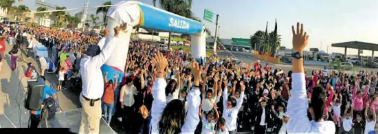  ?? Jorge Andrade ?? La presencia de los niños, maestros y padres de familia, dieron realce a este evento. /