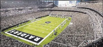  ?? MANICA Architectu­re ?? The Raiders stadium in Las Vegas is due to be completed in 2020, and it could play host to the Super Bowl in 2022 or 2023.