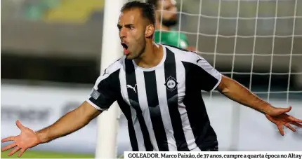  ?? ?? GOLEADOR. Marco Paixão, de 37 anos, cumpre a quarta época no Altay