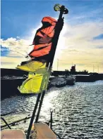  ??  ?? “An added splash of colour at Arbroath Harbour,” says John Crichton who took the photograph.
