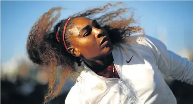  ?? Picture: GETTY IMAGES ?? DEALT A BIG BLOW: Serena Williams was a bit pensive before her match against Johanna Konta. Konta emerged victorious.