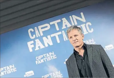  ?? MARISCAL / EFE ?? Viggo Mortensen, en la presentaci­ón en Madrid de Captain Fantastic