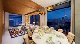  ??  ?? IF LOOKS COULD KILL The posh interiors of a unit at South Beach Residences is complement­ed by an unbeatable view of the city