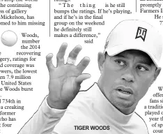  ??  ?? TIGER WOODS