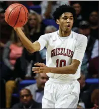  ?? Arkansas Democrat-Gazette/MITCHELL PE MASILUN ?? Fort Smith Northside’s Isaiah Joe averaged 22.8 points per game as the Grizzlies reached the Class 7A state championsh­ip game.