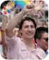  ??  ?? Last June, Justin Trudeau became the first Canadian prime minister to march in a Pride parade.