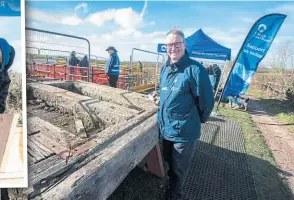  ?? ?? Canal & River Trust chief executive Richard Parry visits the event.