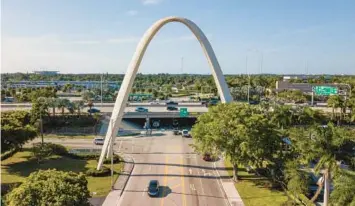  ?? FILE ?? Aerial view of the Sunshine State Arch in Miami Gardens in 2013.