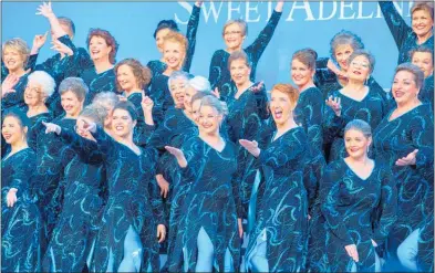  ?? Photo / Supplied ?? Waikato Rivertones Chorus performing at last year’s Sweet Adelines World Championsh­ips in Las Vegas.