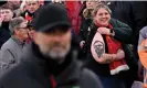  ?? Liverpool FC/Getty Images ?? A Liverpool fan shows off her tattoo of Jürgen Klopp. Photograph: Andrew Powell/