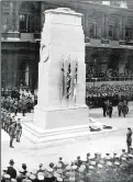  ??  ?? The unveiling of Whitehall’s Cenotaph and Maidstone’s version