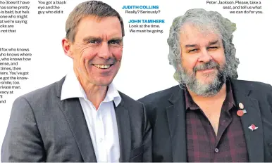  ?? Photo / NZME ?? Andy Foster, backed by Peter Jackson, fits the bill for All Blacks coach.