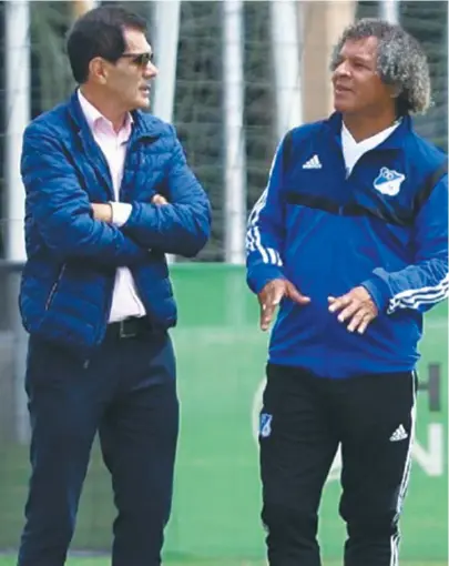  ?? / MFC ?? Ricardo “Pitirri” Salazar con el técnico Alberto Gamero, su amigo.
