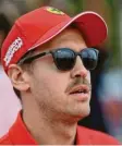 ?? Foto: dpa ?? Hatte auch in Bahrain mal wieder das Nachsehen: Sebastian Vettel.